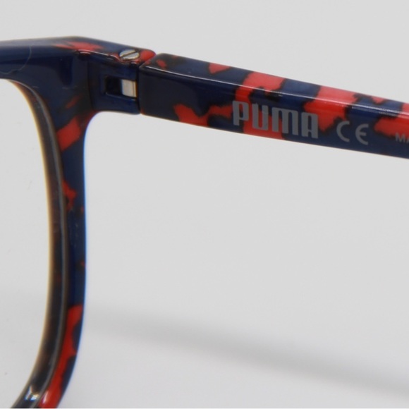 NEW PUMA PU0080O 002 RED BLUE EYEGLASSES PUMA PU00800 - Picture 7 of 9